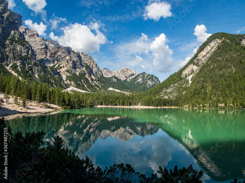 Pragser Wildsee in the Dolomites  South Tyrol