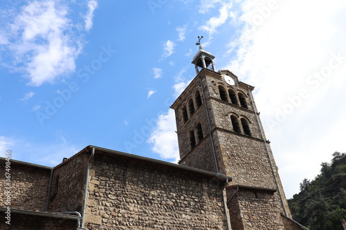 église collégiale Saint Julien à Tournon vue de l'extérieur, ville de Tournon sur Rhône, département de l'Ardèche, France photo