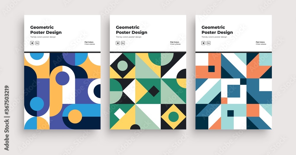 Retro Abstract Geometric pattern cover design. Applicable for Placards, Books, Posters, Flyers Banner etc. Covers.