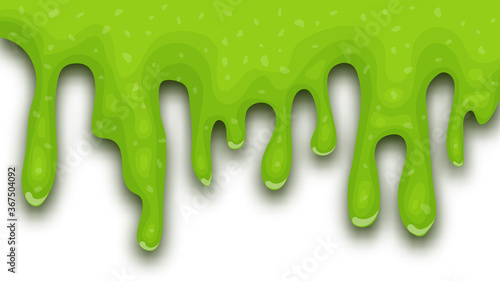 Green dripping liquid slime