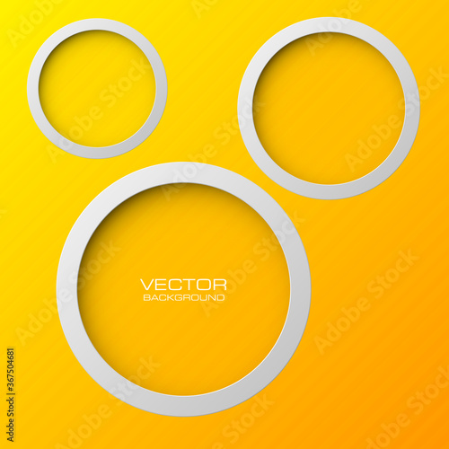Abstract background with round holes and the second bottom