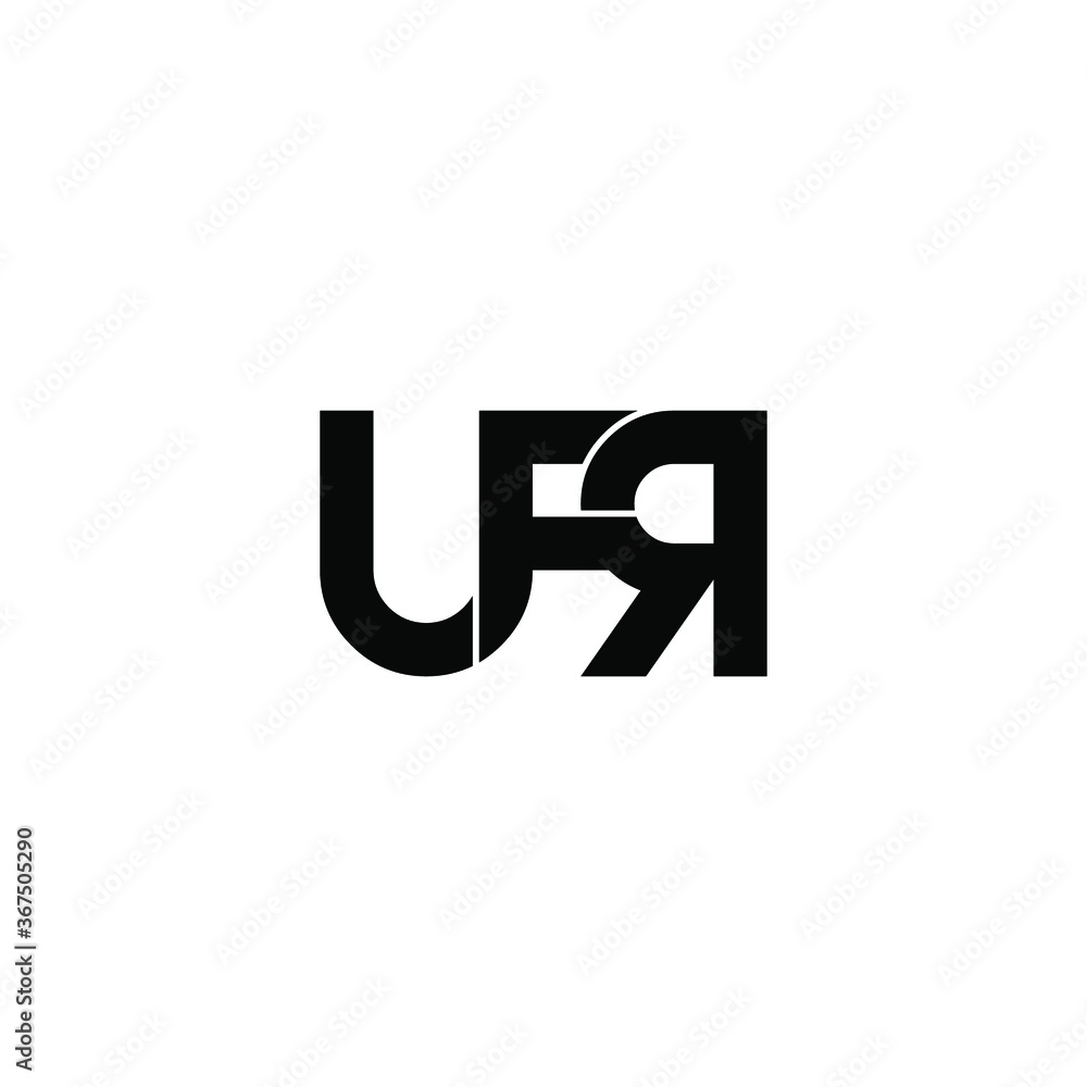 Obraz premium ufr letter original monogram logo design