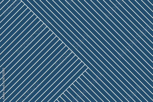 White perpendicular striped lines on blue background vector pattern