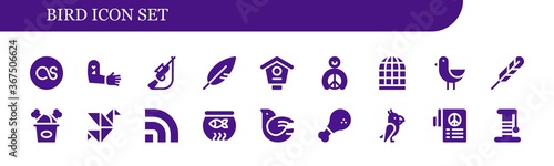 bird icon set
