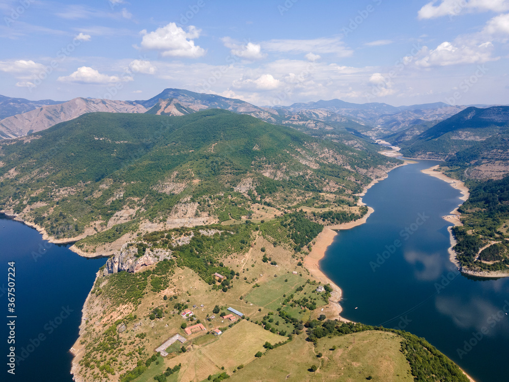 Arda River meanders and Kardzhali Reservoir, Bulgaria