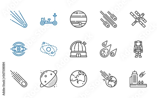 comet icons set