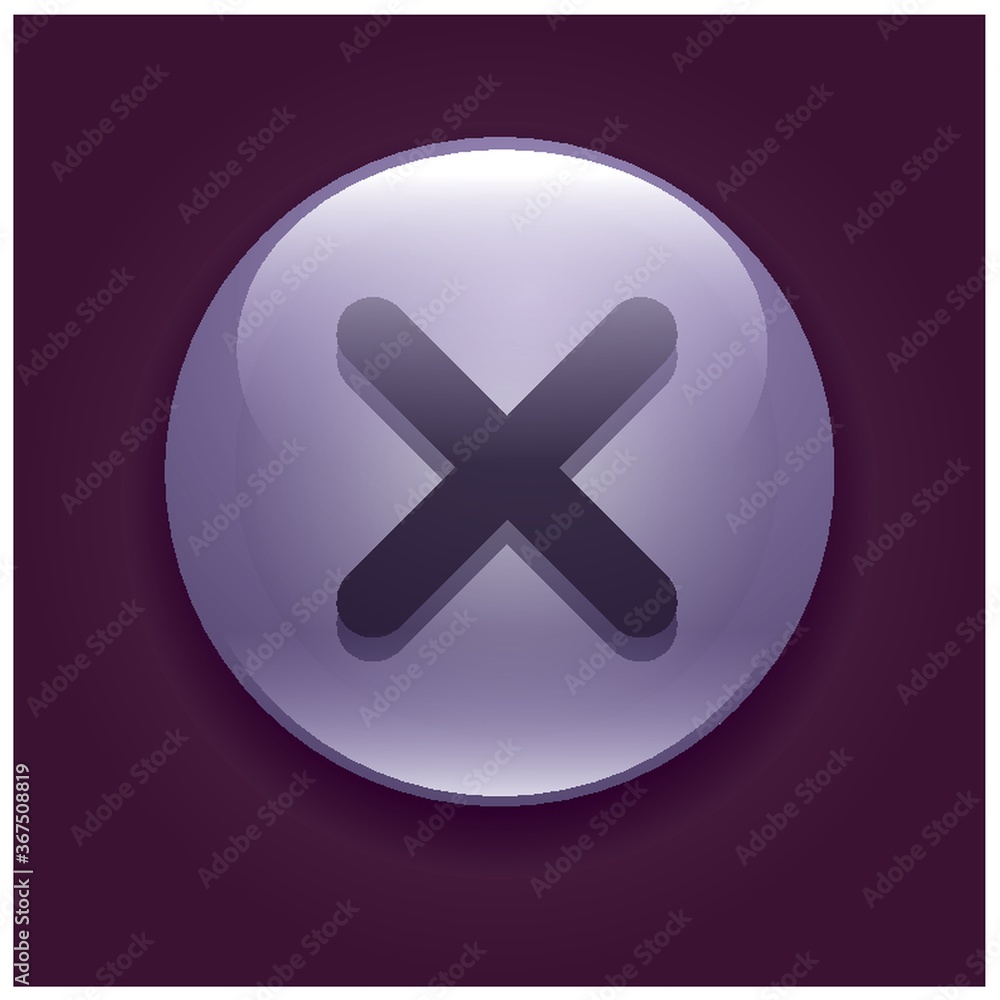 Obraz premium cancel button