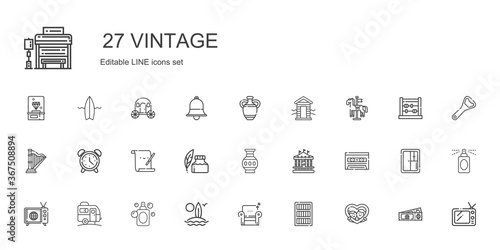 vintage icons set