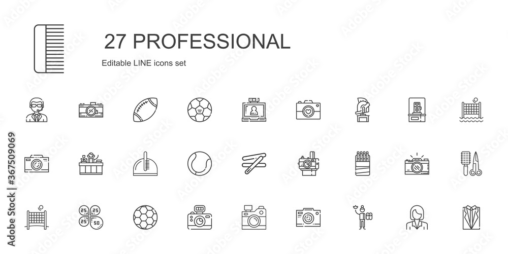 professional icons set