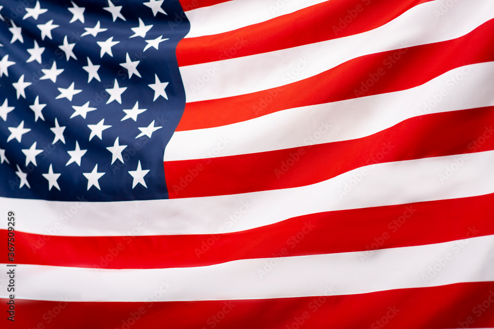 Fototapeta premium USA American flag background texture, elections, vote