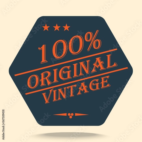 original vintage label