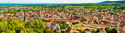 View of Obernai, a historic town in Bas-Rhin, France