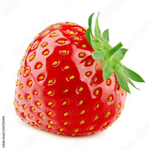 strawberry isolated on white background, clipping path, full depth of field