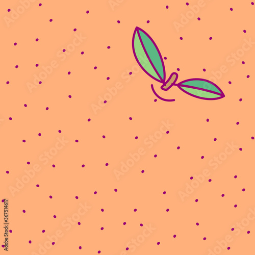 vector template cute fruit. print for disposable tableware