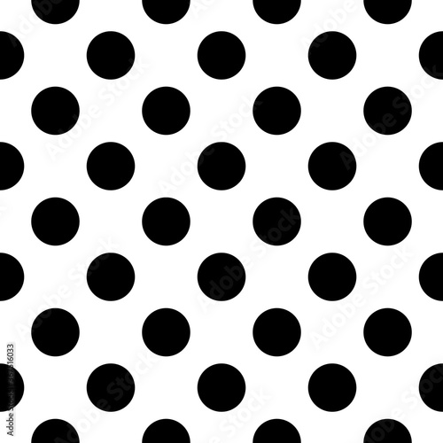 vector black white seamless pattern polka dot