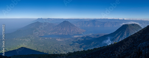 ascenso al volcan Atitlán 3537 m, lago de Atitlán, Sololá Guatemala, America Central