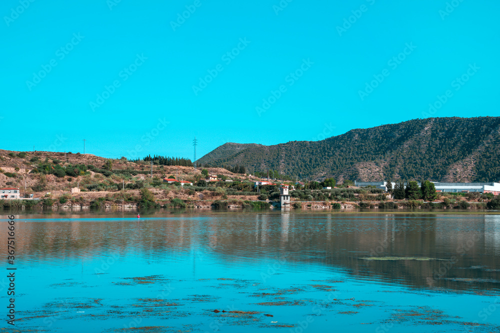 Segre and Cinca rivers in Mequinenza, Spain