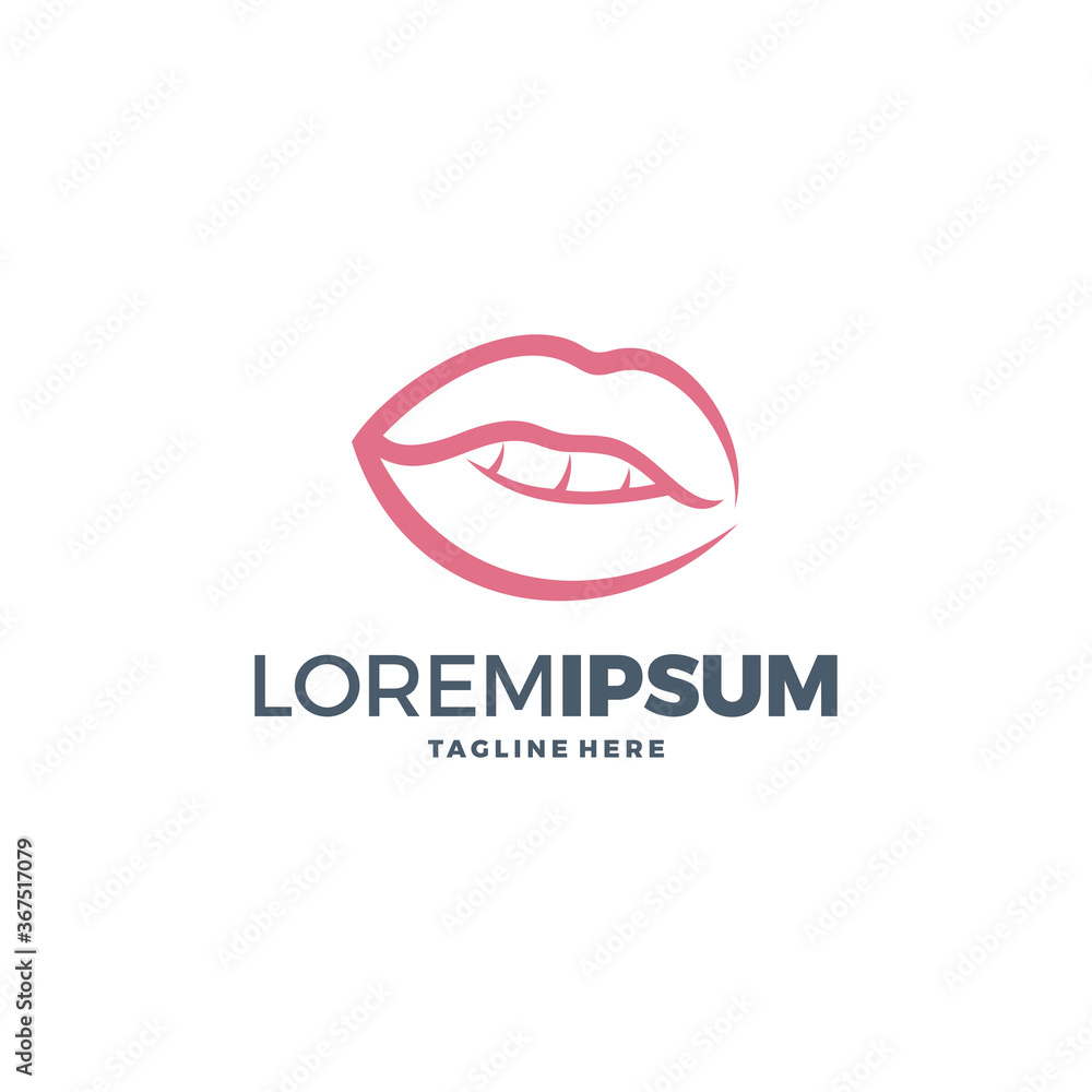 Red Lips Logo design vector template. Kiss icon. Love Beauty fashion cosmetics make up Logotype concept.
Red Lips Logo design vector template. Kiss icon. Love Beauty fashion cosmetics make up Logotype concept.