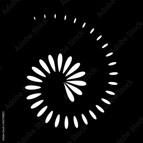 Abstract spiral icon. Design element.