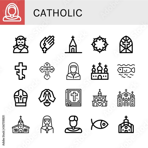 catholic icon set