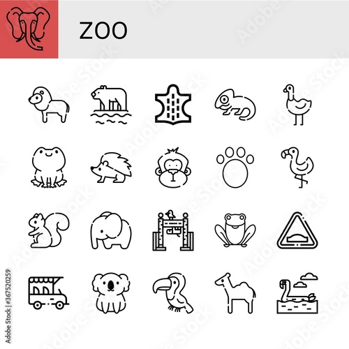 zoo icon set