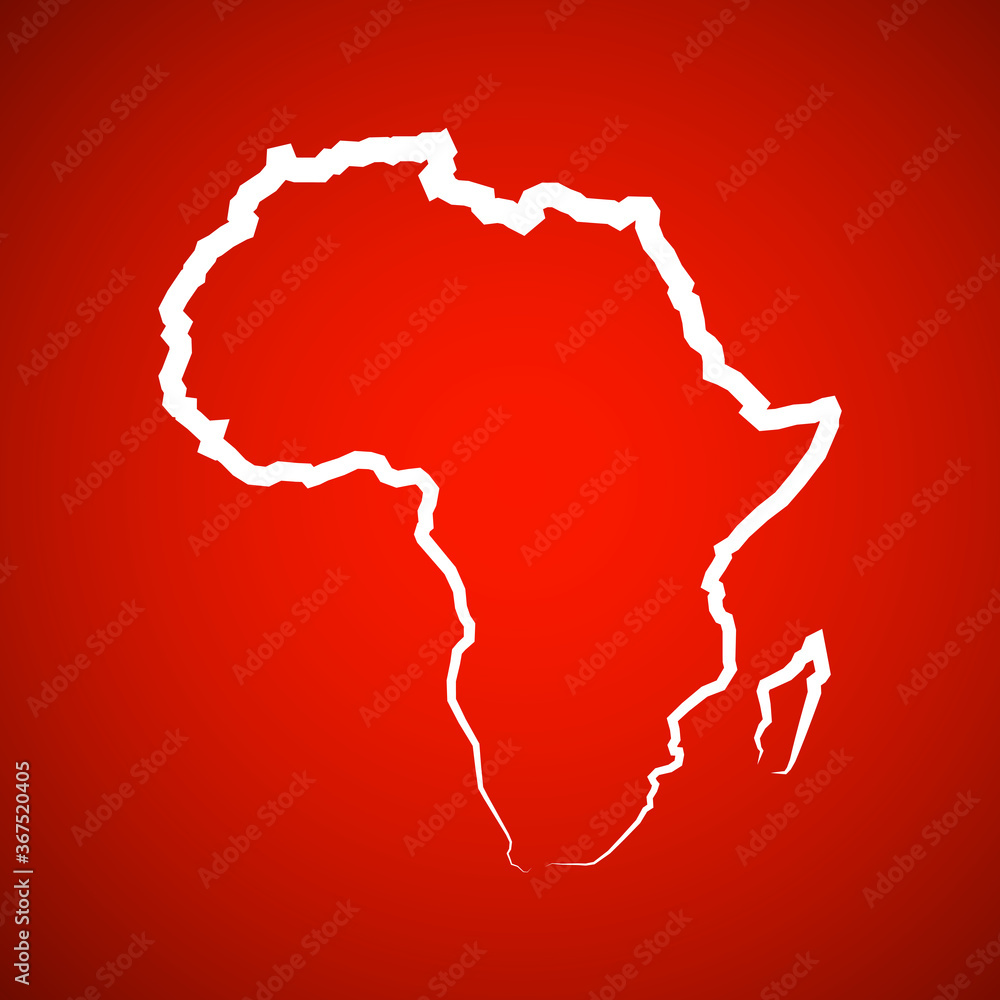 Sketch African continent Flat icon Image. Africa background Picture. Silhouette Sketch African continent Flat icon Image. Africa background Picture. Silhouette