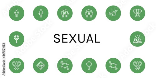 sexual icon set