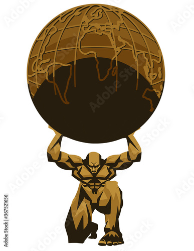 atlas holding the globe shrugged