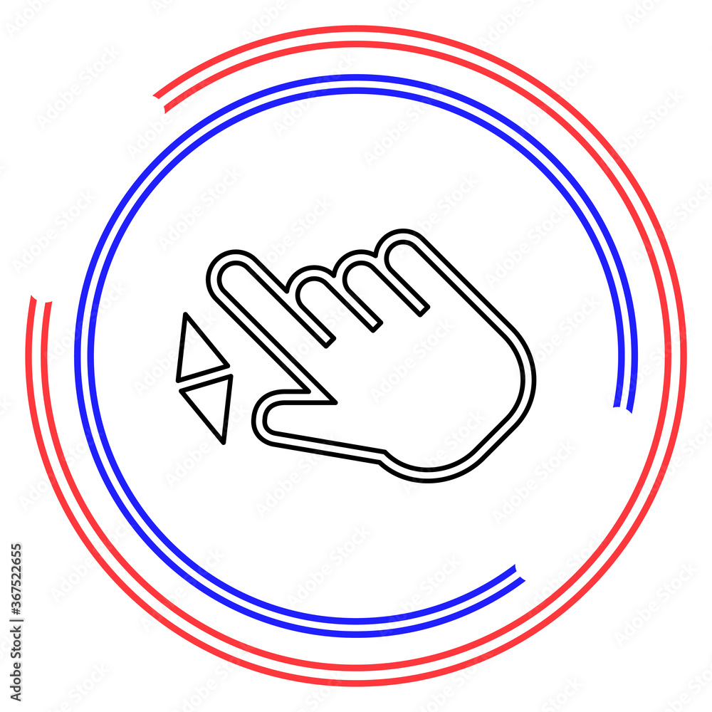 Double tap finger - pointer icon Double tap finger - pointer icon