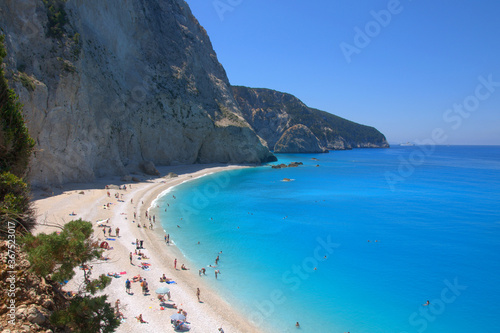 Porto Katsiki beach in Lefkada island, Greece.