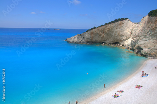Porto Katsiki beach in Lefkada island, Greece.