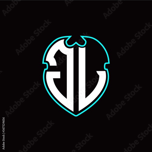 J L Initial logo design with a shield shape Free Download J L Initial logo design with a shield shape - GFXLoad