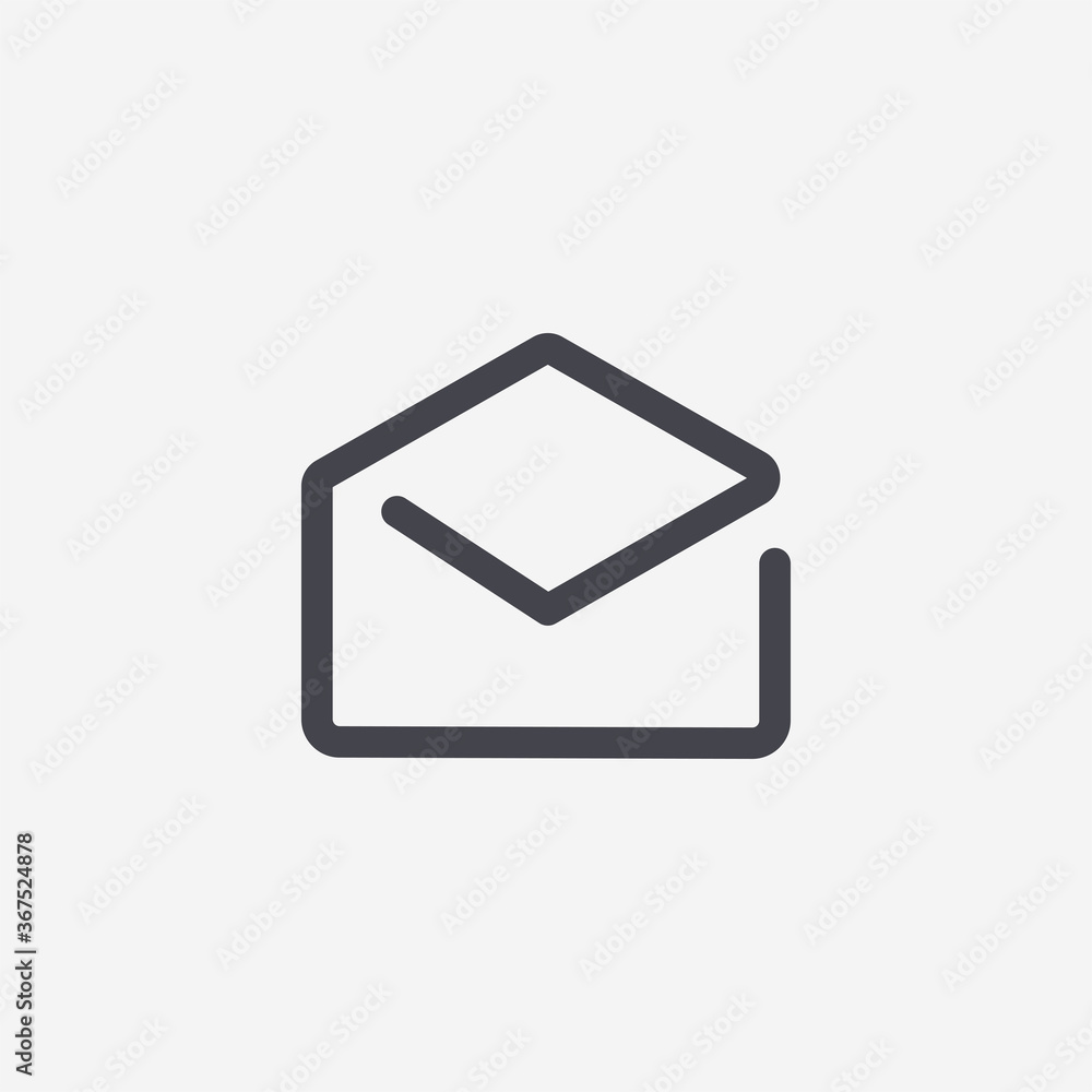 Mail icon. Envelope symbol modern, simple, vector, icon for website design, mobile app, ui. Vector Illustration Mail icon. Envelope symbol modern, simple, vector, icon for website design, mobile app, ui. Vector Illustration