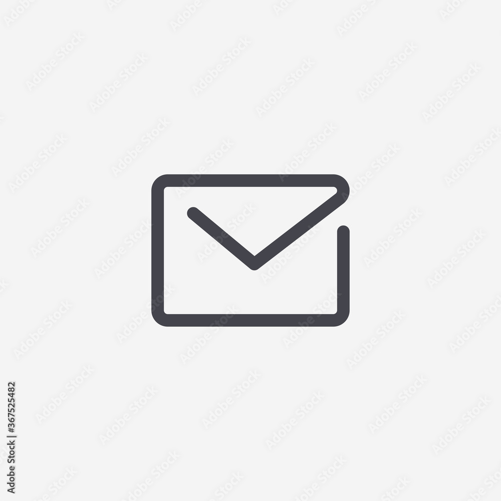 Mail icon. Envelope symbol modern, simple, vector, icon for website design, mobile app, ui. Vector Illustration Mail icon. Envelope symbol modern, simple, vector, icon for website design, mobile app, ui. Vector Illustration