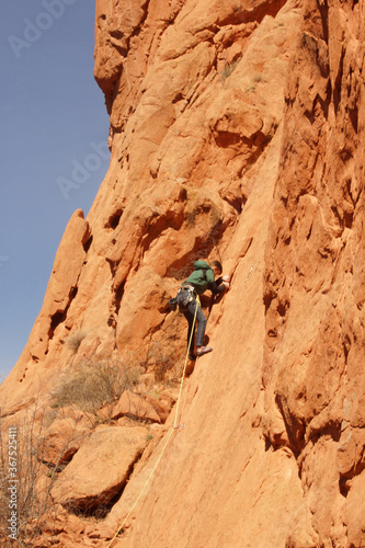 rock climber garden of the gods