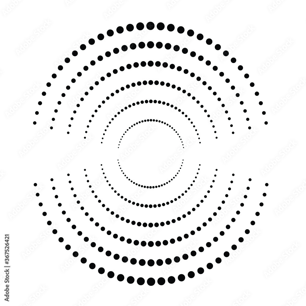 Halftone dots in circle form. round logo . vector dotted frame . design element Halftone dots in circle form. round logo . vector dotted frame . design element