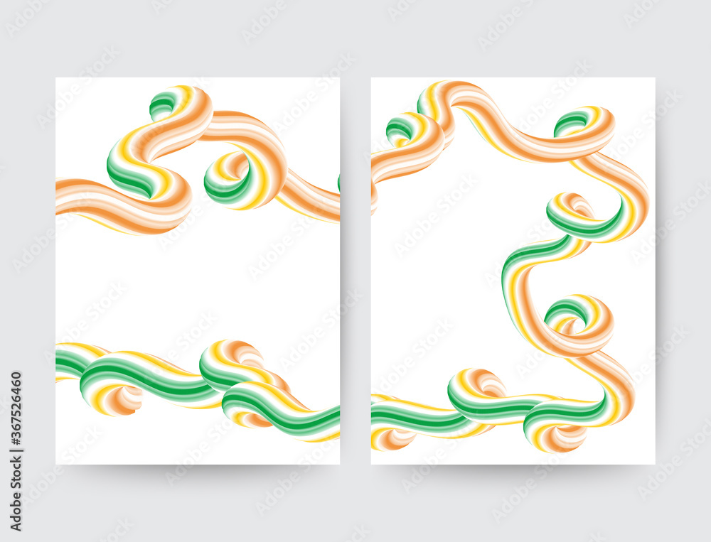 Obraz premium Layout for brochures, booklets, advertising, presentation. Liquid waves. abstract vector background.eps 10