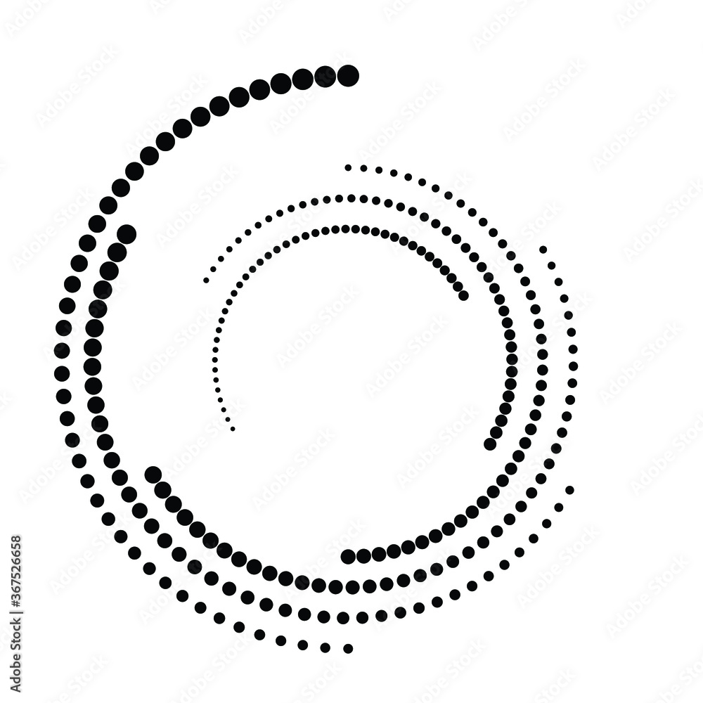 Halftone dots in circle form. round logo . vector dotted frame . design element Halftone dots in circle form. round logo . vector dotted frame . design element