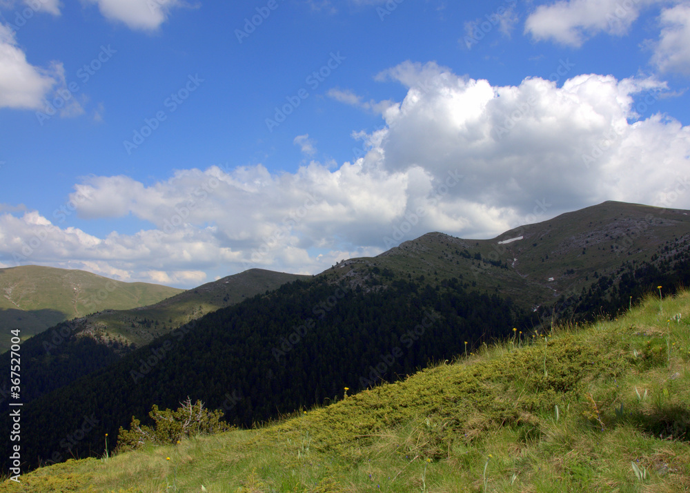 View From The Ridge Of Slavyanka Mountain - Near Gotcev Peak, Slavyanka National Park (Ali Botush Reservation) in Bulgaria, Europe