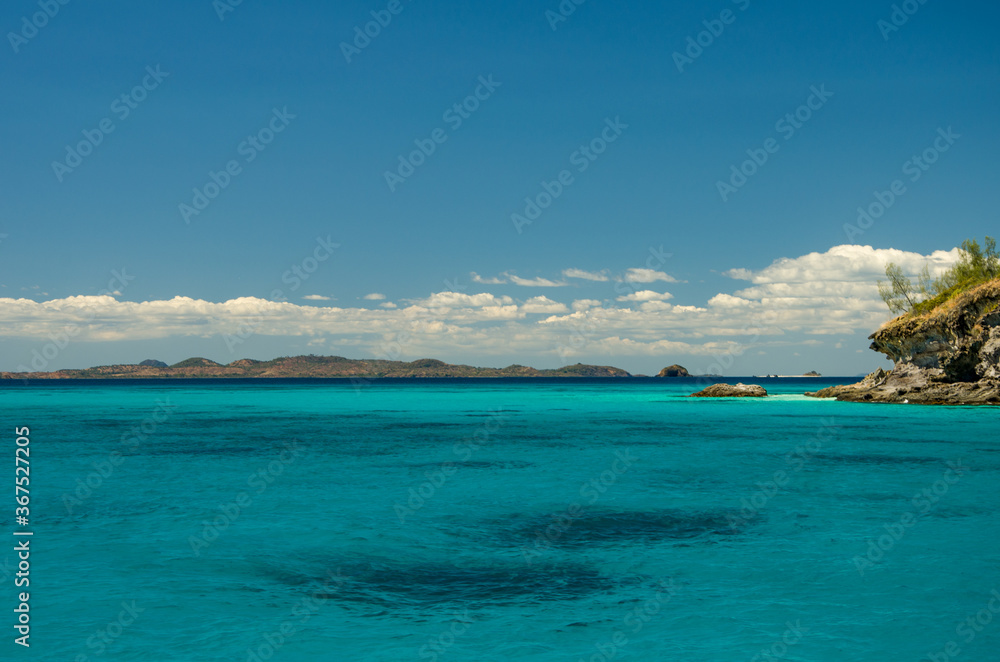 Lagon paradisiaque de l'île de Tsarabanjina, archipel Mitsio - Madagascar