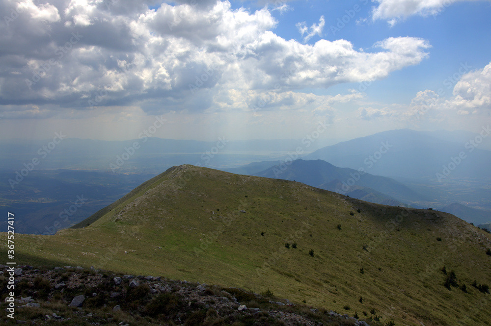 View From The Ridge Of Slavyanka Mountain - Near Gotcev Peak, Slavyanka National Park (Ali Botush Reservation) in Bulgaria, Europe