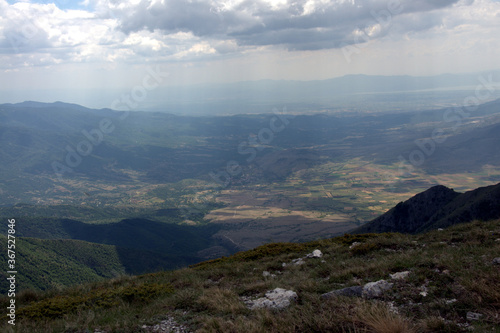 View From The Ridge Of Slavyanka Mountain - Near Gotcev Peak, Slavyanka National Park (Ali Botush Reservation) in Bulgaria, Europe