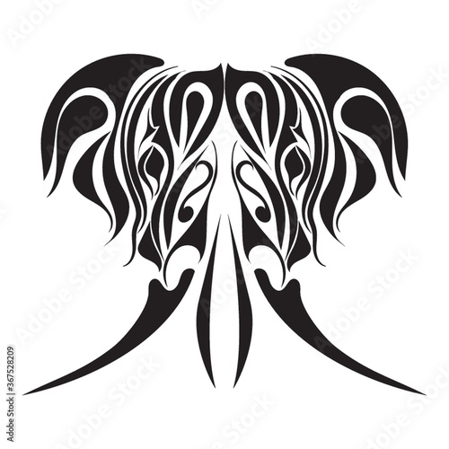 elephant tattoo design