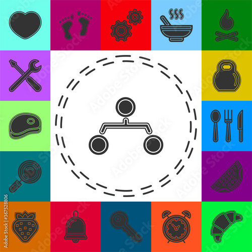 organization chart icon - hierarchy structure