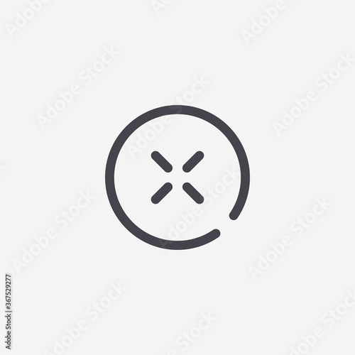 Cross icon. Reject symbol modern, simple, vector, icon for website design, mobile app, ui. Vector Illustration