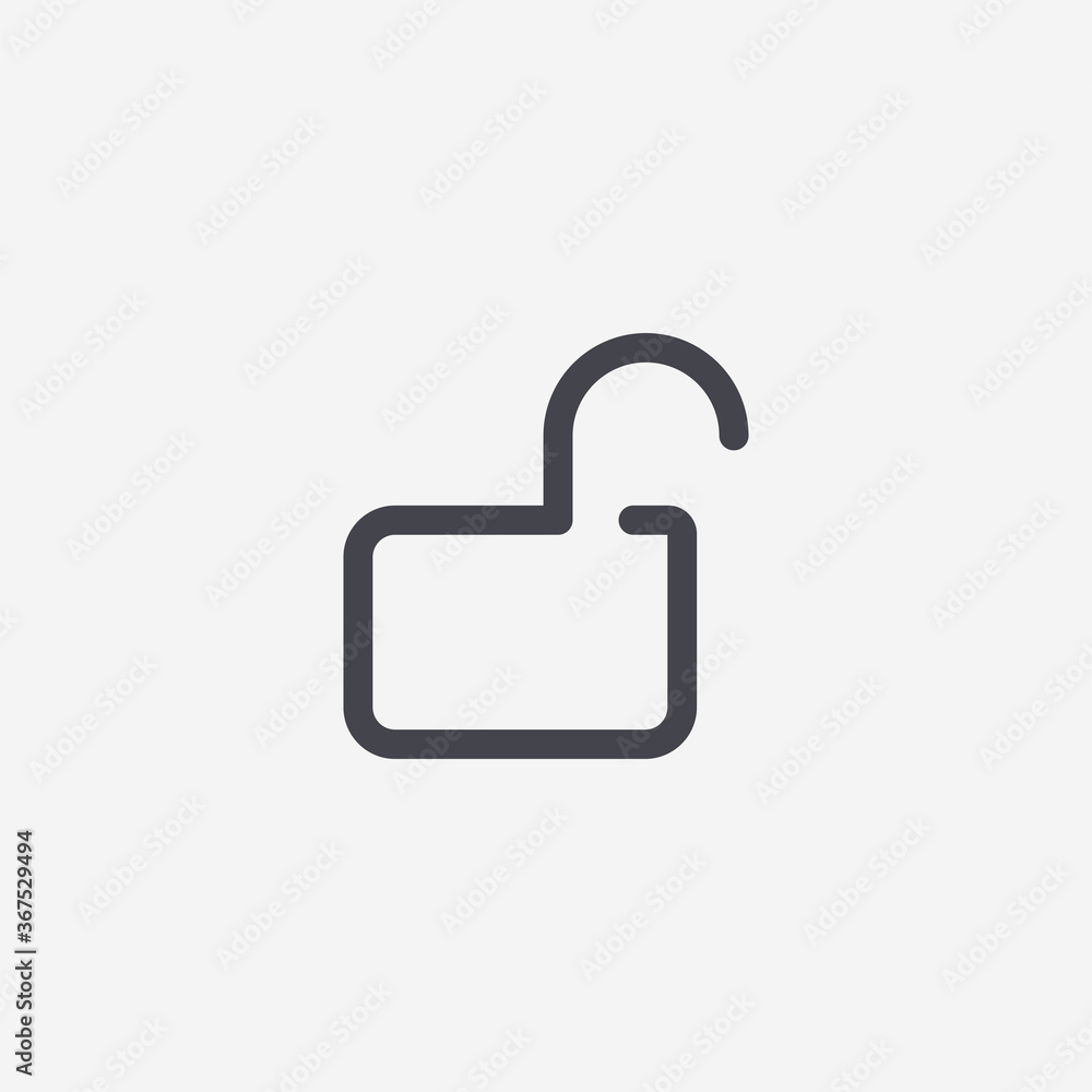 Unlock icon. Open lock symbol modern, simple, vector, icon for website design, mobile app, ui. Vector Illustration Unlock icon. Open lock symbol modern, simple, vector, icon for website design, mobile app, ui. Vector Illustration