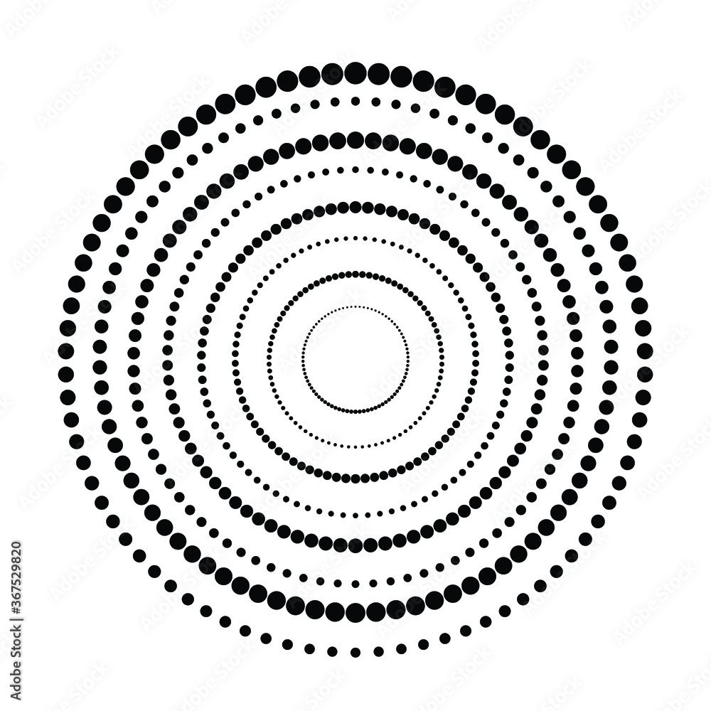 Halftone dots in circle form. round logo . vector dotted frame . design element Halftone dots in circle form. round logo . vector dotted frame . design element