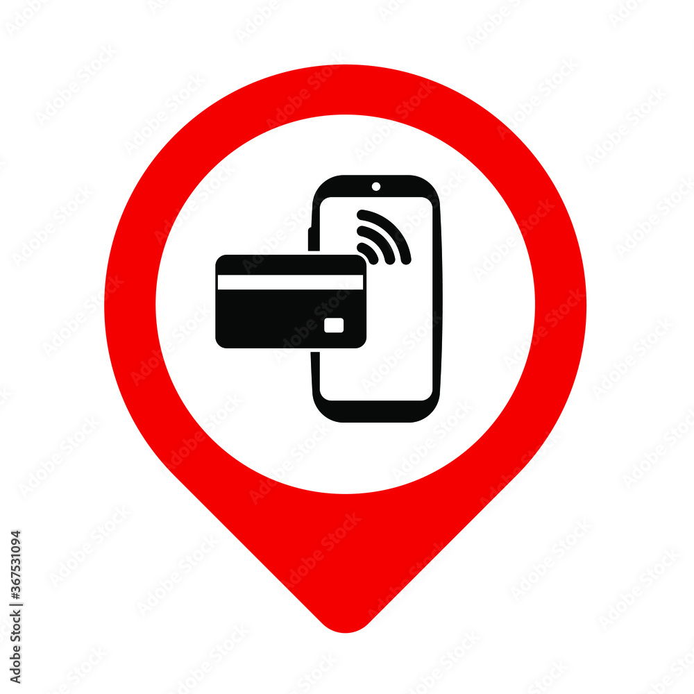 vector illustration of a red plastic card vector illustration of a red plastic card