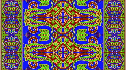 abstract seamless pattern with flowers