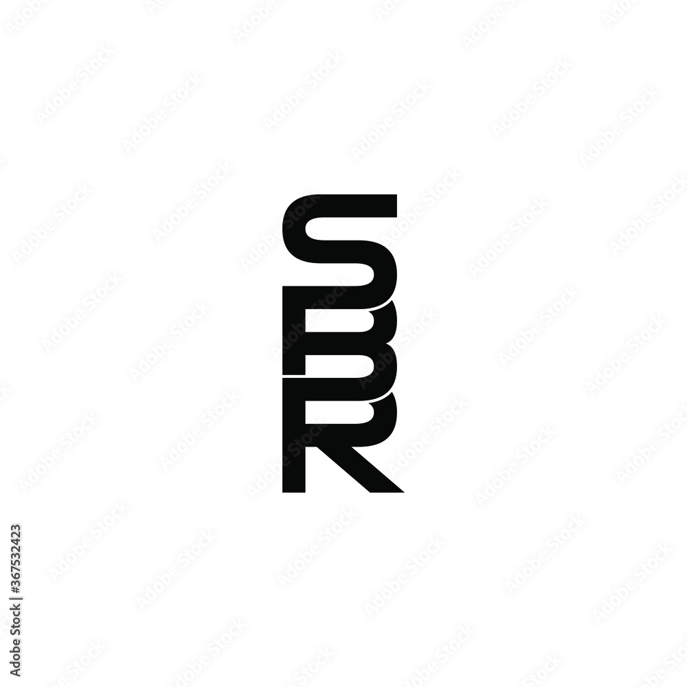 sbr letter original monogram logo design sbr letter original monogram logo design